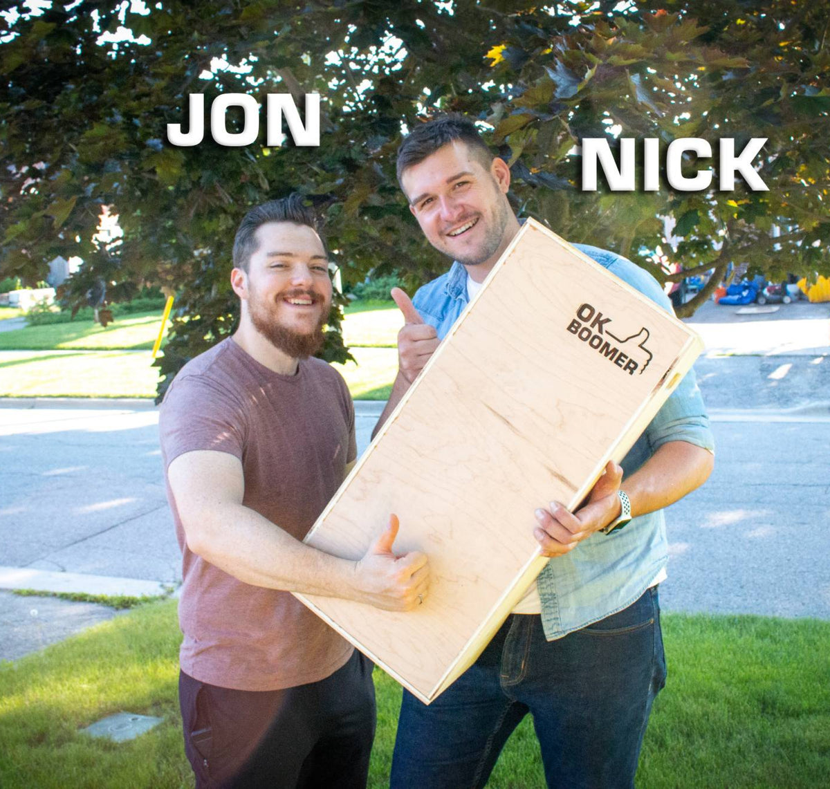 Nick Koscik & Jon Couture, Co-Founders of The OK Boomer Co.